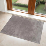 3' X 5' Ivory Modern Solid Shag Area Rug - Homeroots