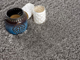 7' X 9' Ivory Modern Solid Shag Area Rug - Homeroots