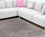 7' X 9' Ivory Modern Solid Shag Area Rug - Homeroots