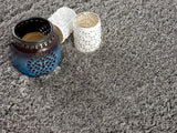 8' X 11' Ivory Modern Solid Shag Area Rug - Homeroots