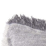 Fringed Blue And Beige Square Accent Pillow Cover - Homeroots - Flyclothing LLC