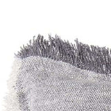 Fringed Blue And Beige Square Accent Pillow Cover - Homeroots - Flyclothing LLC