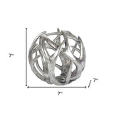 Silver Resin Antler Shaped Sculpture - Homeroots - Flyclothing LLC