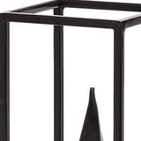 Petite Black Metal Framed Pyramid Decor Piece - Homeroots - Flyclothing LLC