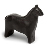 Black Cast Aluminum Horse Shaped Sculpture - Homeroots - Flyclothing LLC