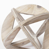 Natural Wood Geometric Decor Piece - Homeroots - Flyclothing LLC