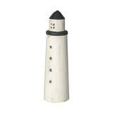 White Jumbo Rustic Wooden Lighthouse - Homeroots