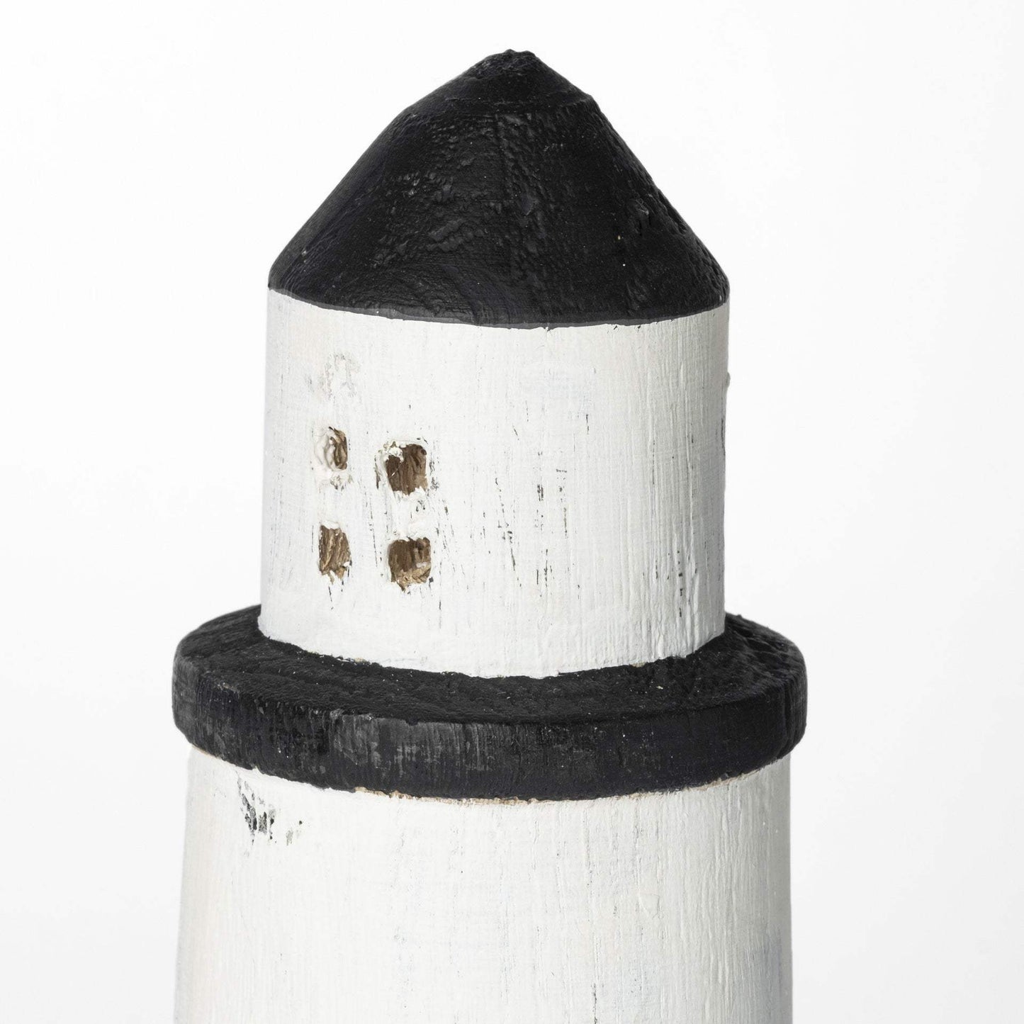 White Jumbo Rustic Wooden Lighthouse - Homeroots - Flyclothing LLC