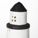 White Jumbo Rustic Wooden Lighthouse - Homeroots - Flyclothing LLC