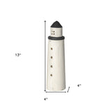 White Jumbo Rustic Wooden Lighthouse - Homeroots - Flyclothing LLC