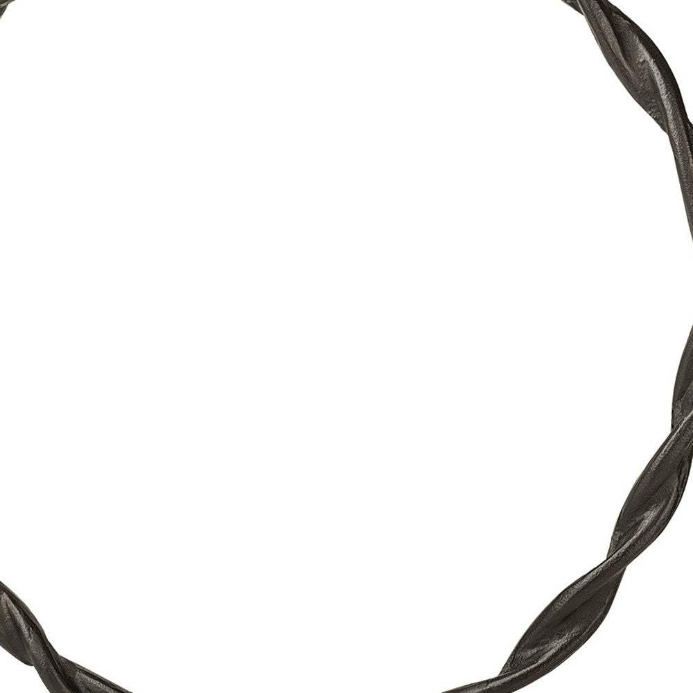 Black Metal Braided Sculpture - Homeroots - Flyclothing LLC