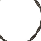Black Metal Braided Sculpture - Homeroots - Flyclothing LLC