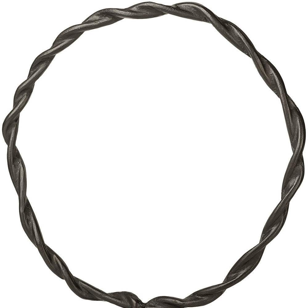 Black Metal Braided Sculpture - Homeroots - Flyclothing LLC