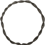 Black Metal Braided Sculpture - Homeroots - Flyclothing LLC
