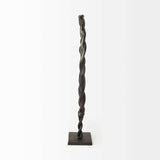 Black Metal Braided Sculpture - Homeroots - Flyclothing LLC