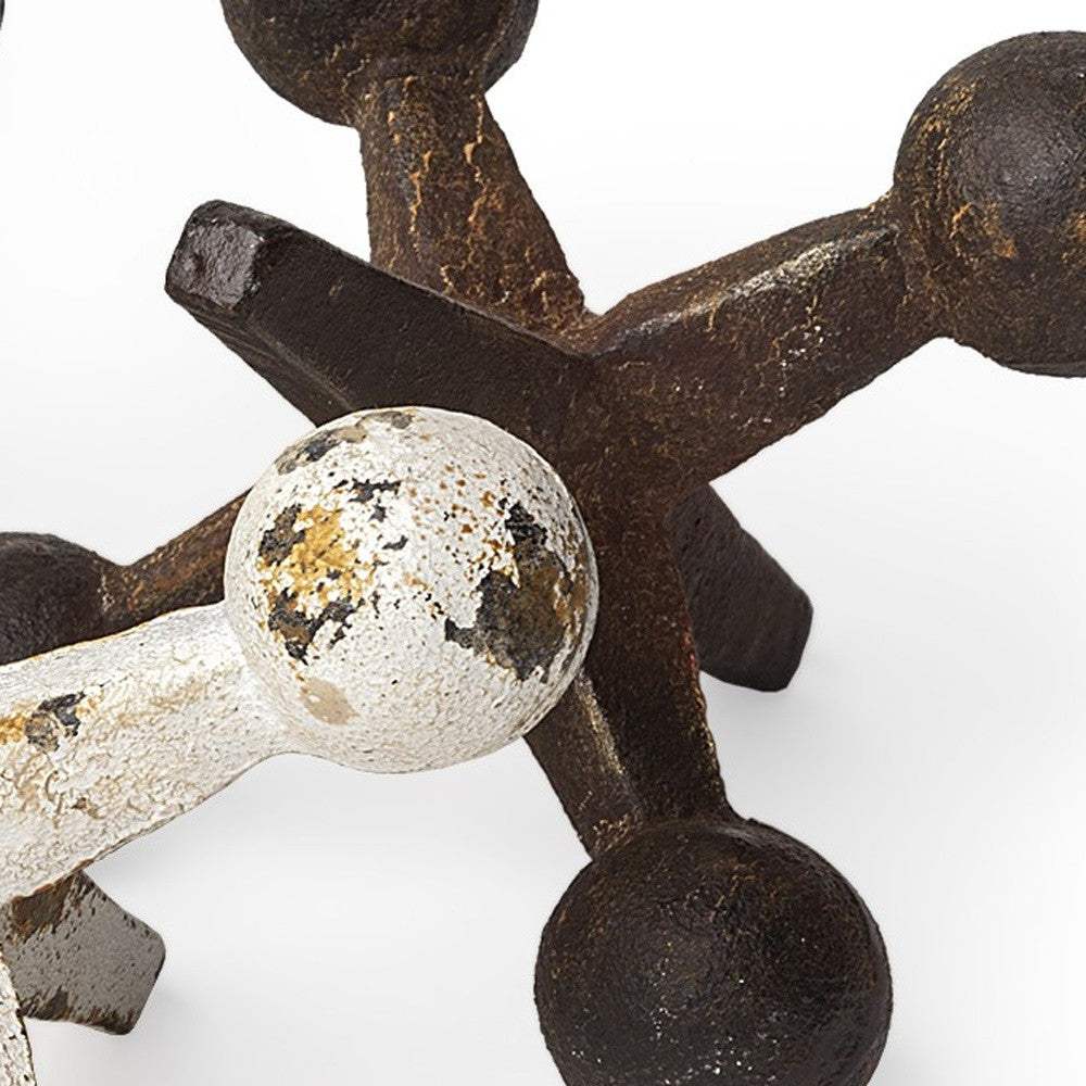 Set Of Three Iron Jack Sculptures - Homeroots - Flyclothing LLC