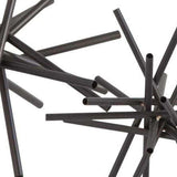 Set Of Two Black Metal Linear Abstract Sculptures - Homeroots - Flyclothing LLC