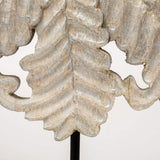 22" White Metal Sculpture - Homeroots - Flyclothing LLC
