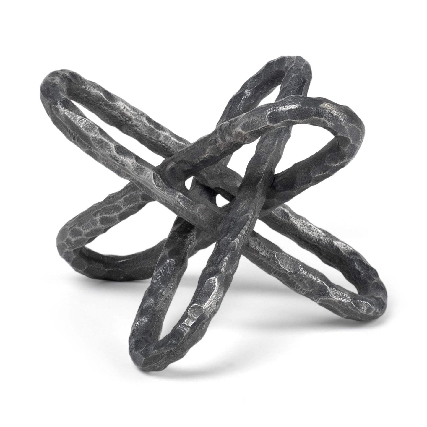 Silver Metal Chain Link Sculpture - Homeroots - Flyclothing LLC
