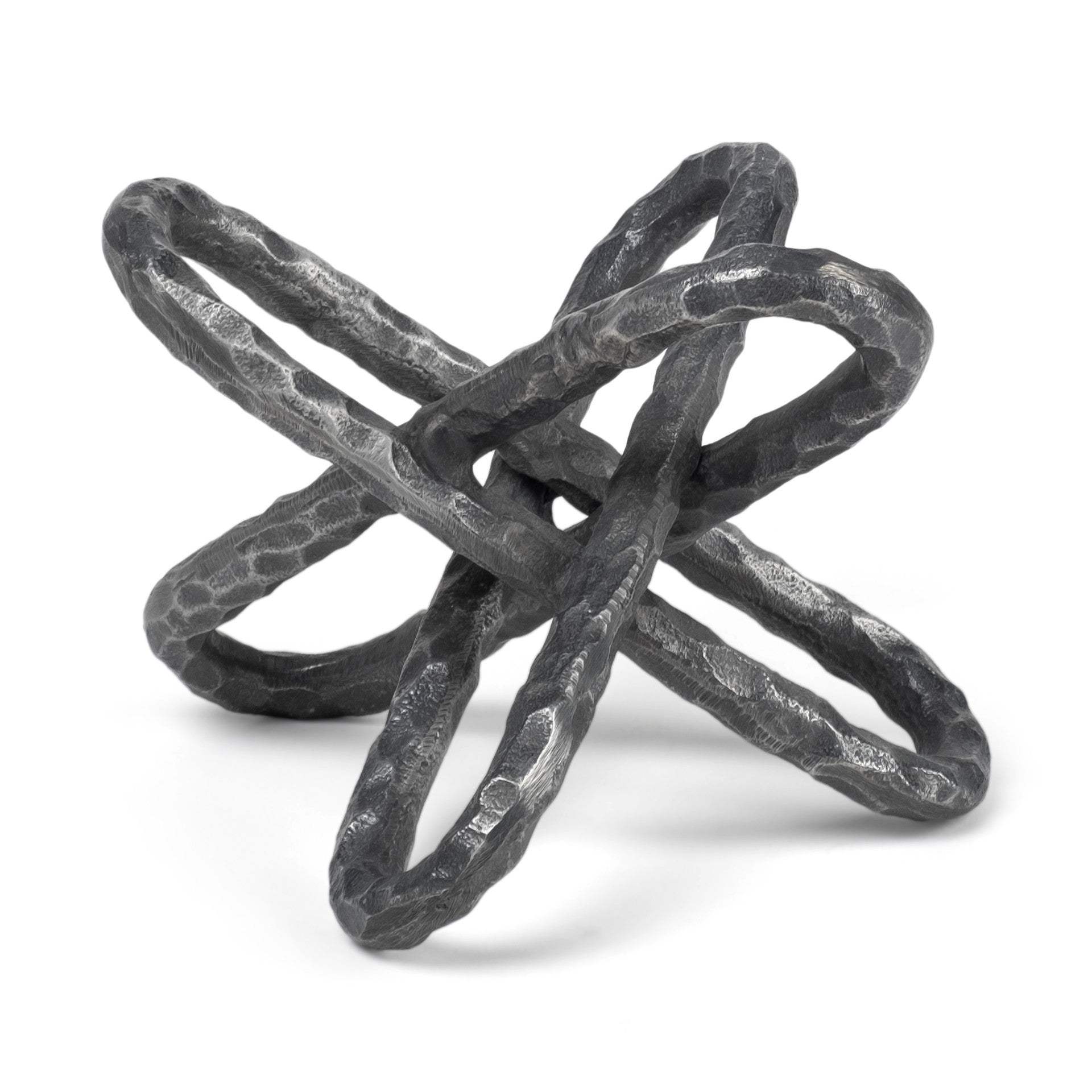 Silver Metal Chain Link Sculpture - Homeroots - Flyclothing LLC