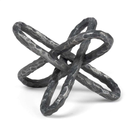 Silver Metal Chain Link Sculpture - Homeroots - Flyclothing LLC