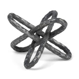 Silver Metal Chain Link Sculpture - Homeroots