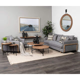 Petite Light Gray Metal Hollow Orb Sculpture - Homeroots - Flyclothing LLC