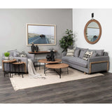 Petite Light Gray Metal Hollow Orb Sculpture - Homeroots - Flyclothing LLC