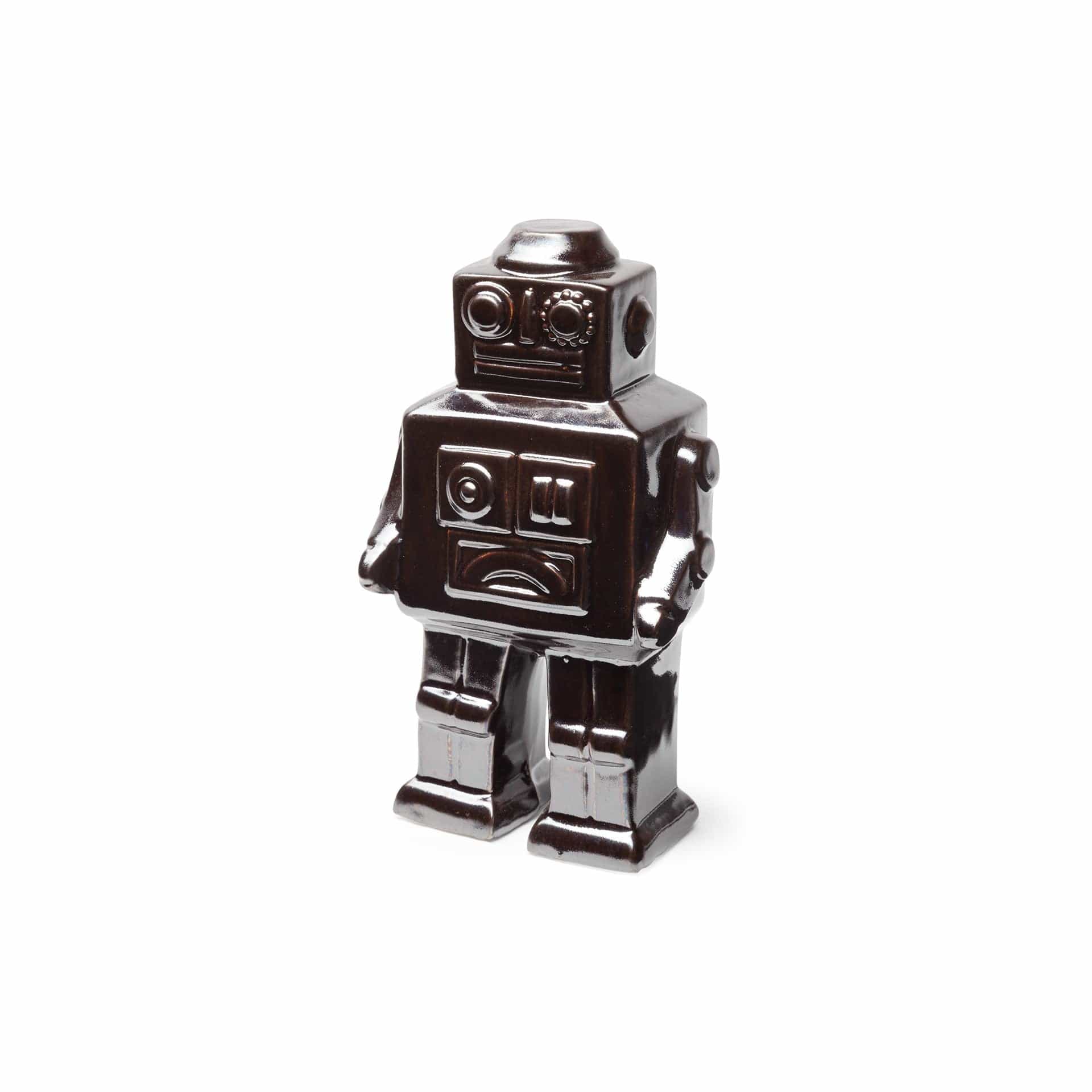 Silver Metal Robot Shaped Sculpture - Homeroots