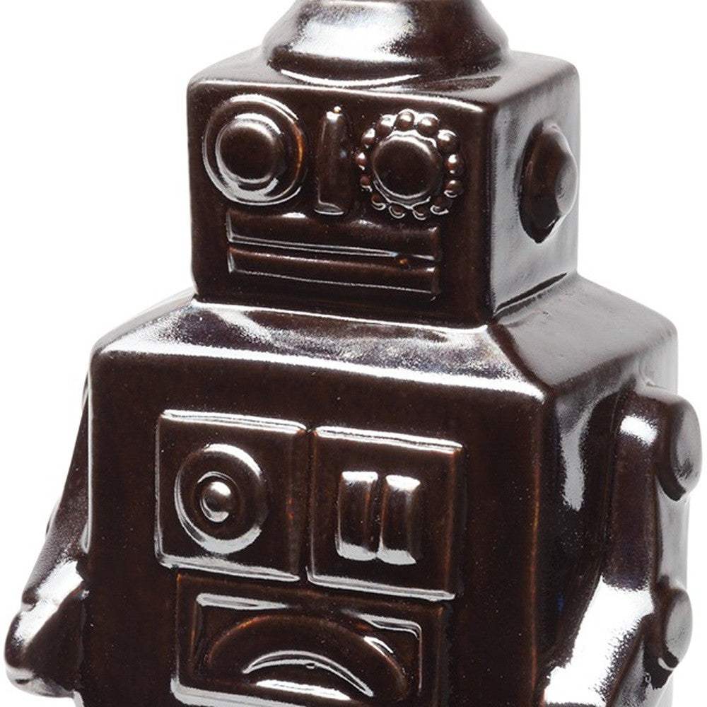Silver Metal Robot Shaped Sculpture - Homeroots - Flyclothing LLC