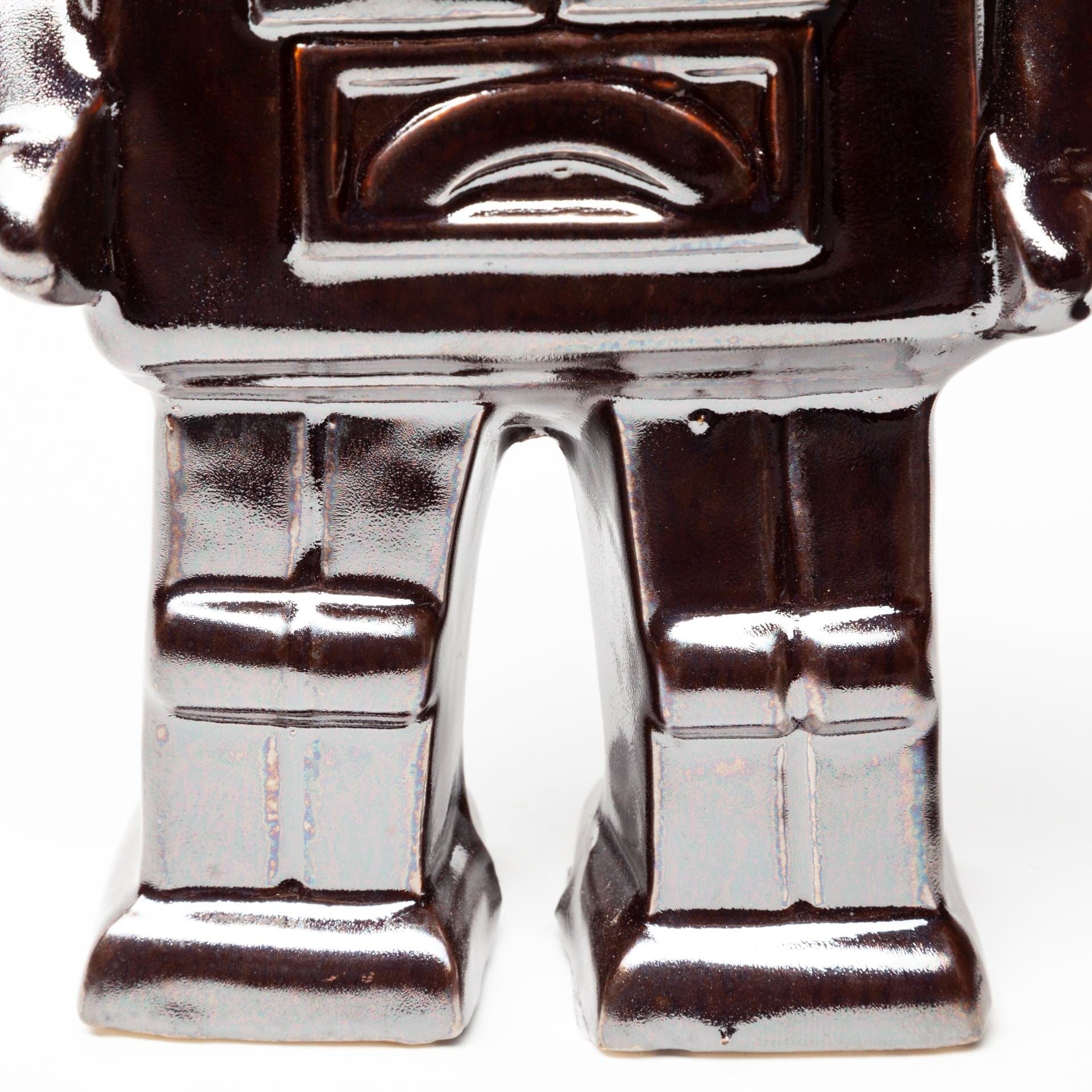 Silver Metal Robot Shaped Sculpture - Homeroots
