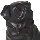 Black Resin Pug Dog Sculpture - Homeroots - Flyclothing LLC