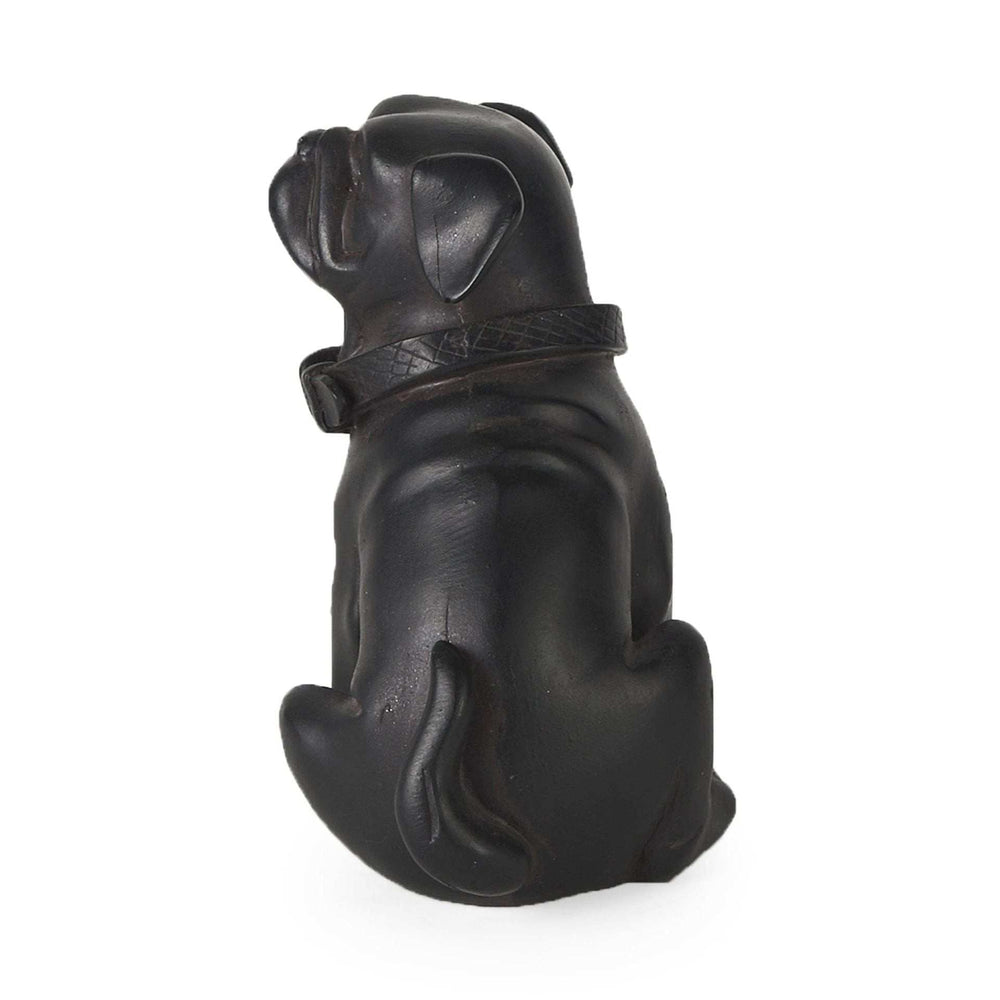 Black Resin Pug Dog Sculpture - Homeroots - Flyclothing LLC