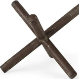 10" Rustic Metal X Decorative Sculpture - Homeroots