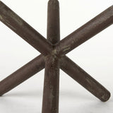 10" Rustic Metal X Decorative Sculpture - Homeroots