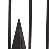 Black Metal Framed Pyramid Sculpture - Homeroots - Flyclothing LLC