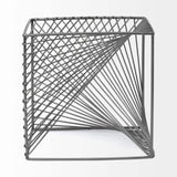 Contemporary Gray Metal Cubed Decor Piece - Homeroots - Flyclothing LLC