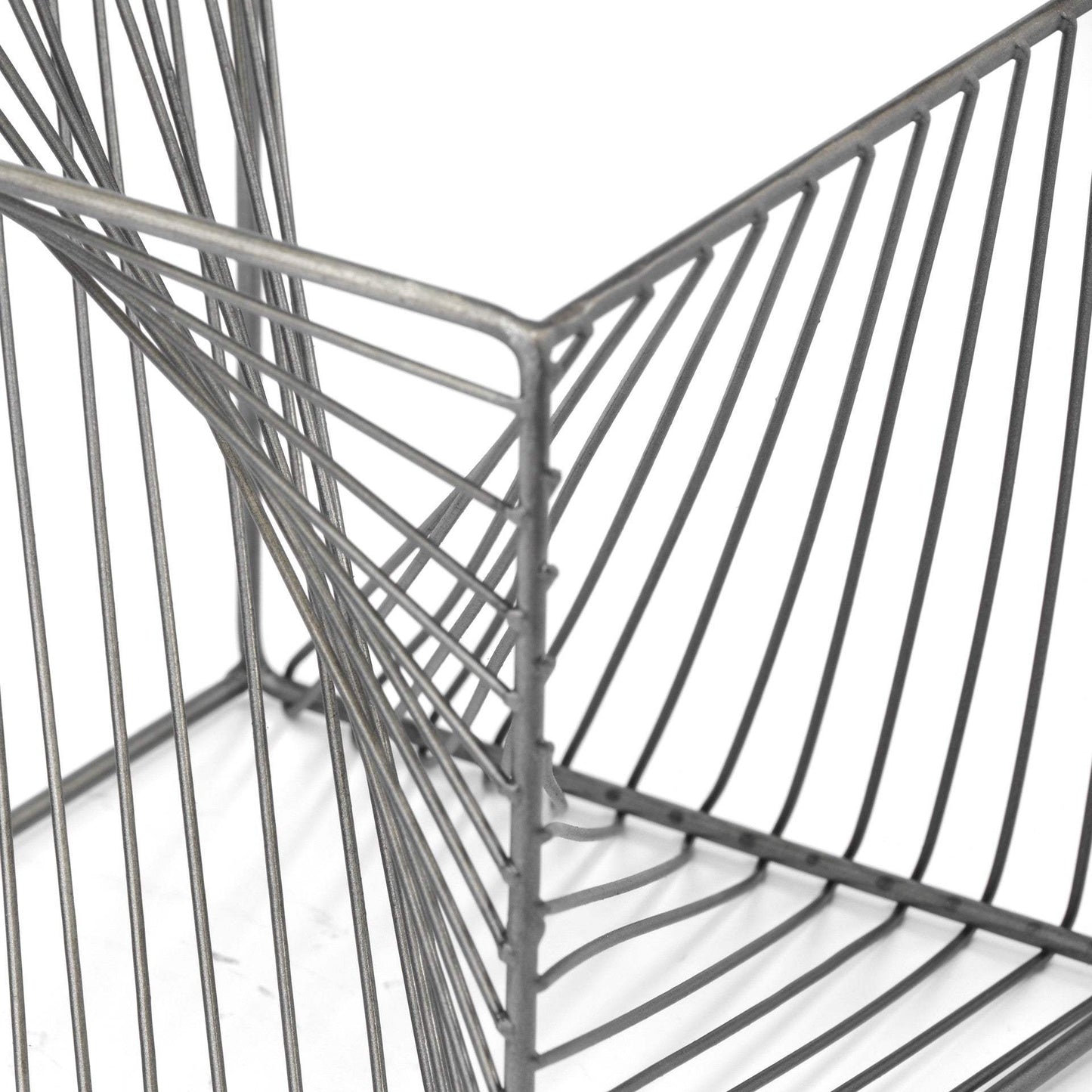 Contemporary Gray Metal Cubed Decor Piece - Homeroots - Flyclothing LLC