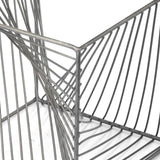 Contemporary Gray Metal Cubed Decor Piece - Homeroots - Flyclothing LLC