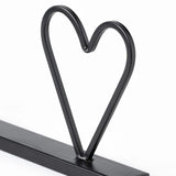 24" Black and Brown Metal And Wood Wild At Heart Tabletop Sign - Homeroots - Flyclothing LLC
