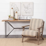 24" Black and Brown Metal And Wood Wild At Heart Tabletop Sign - Homeroots - Flyclothing LLC
