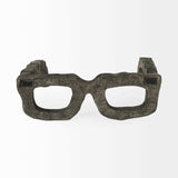 Eugene Rustic Brown Wooden Eyeglass Sculpture - Homeroots - Flyclothing LLC