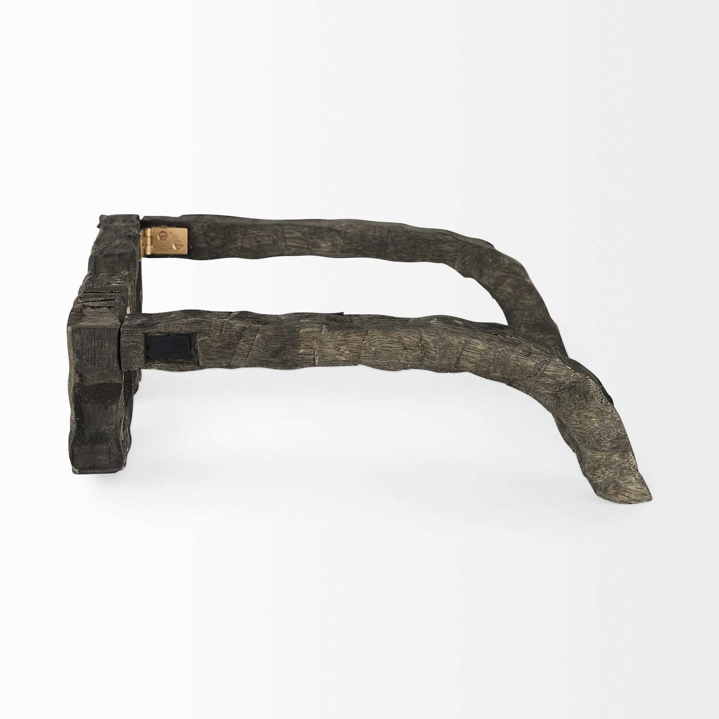 Eugene Rustic Brown Wooden Eyeglass Sculpture - Homeroots - Flyclothing LLC