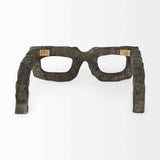 Eugene Rustic Brown Wooden Eyeglass Sculpture - Homeroots - Flyclothing LLC