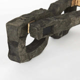 Eugene Rustic Brown Wooden Eyeglass Sculpture - Homeroots - Flyclothing LLC