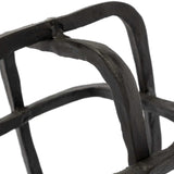 Black Metal Cube Shaped Link Sculpture - Homeroots - Flyclothing LLC
