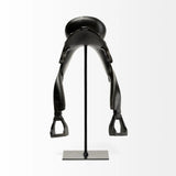 Black English Horse Saddle Sculpture - Homeroots
