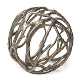Gold Metal Tree Branch Sculpture - Homeroots - Flyclothing LLC