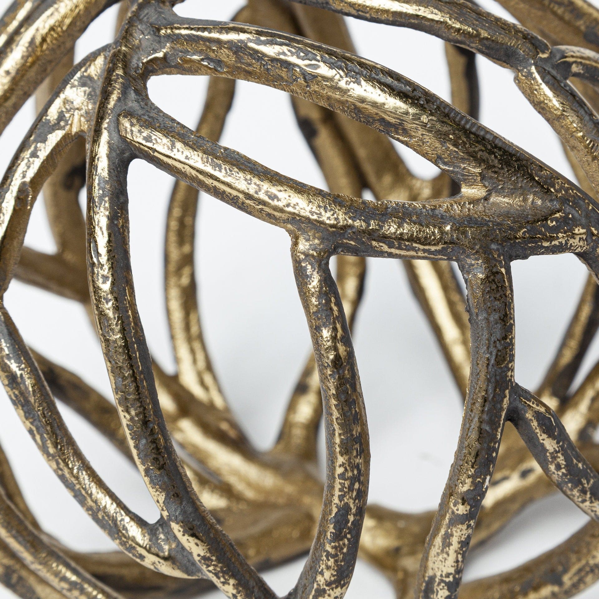Gold Metal Tree Branch Sculpture - Homeroots