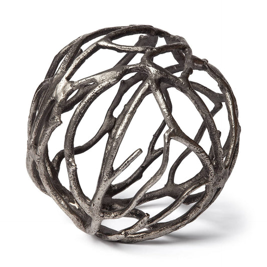 Silver Metal Tree Branch Sculpture - Homeroots